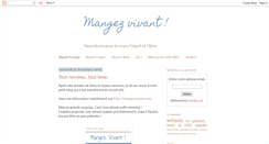 Desktop Screenshot of mangezvivant.blogspot.com