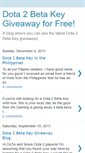 Mobile Screenshot of dota2betakey.blogspot.com
