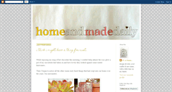 Desktop Screenshot of homeandmadedaily.blogspot.com