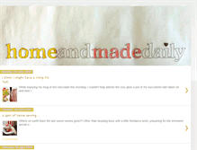 Tablet Screenshot of homeandmadedaily.blogspot.com