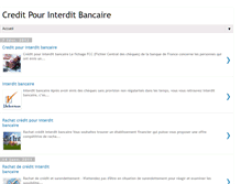 Tablet Screenshot of creditpour-interditbancaire.blogspot.com