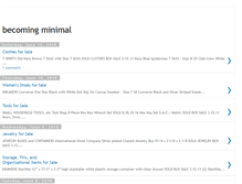 Tablet Screenshot of becomingminimal.blogspot.com