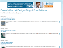 Tablet Screenshot of donnascrochetdesignstheblog.blogspot.com