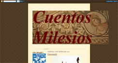 Desktop Screenshot of cuentosmilesios.blogspot.com