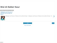 Tablet Screenshot of bilalalikasuri.blogspot.com