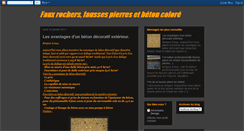 Desktop Screenshot of fauxrochers-faussespierres-betonco.blogspot.com