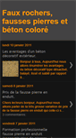 Mobile Screenshot of fauxrochers-faussespierres-betonco.blogspot.com