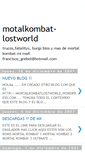 Mobile Screenshot of mortalkombat-lostworld.blogspot.com
