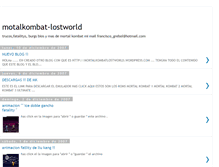 Tablet Screenshot of mortalkombat-lostworld.blogspot.com