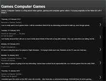 Tablet Screenshot of gamescomputergames.blogspot.com