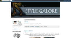 Desktop Screenshot of mystylegalore.blogspot.com