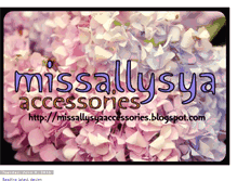 Tablet Screenshot of missallysyaaccessories.blogspot.com