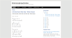 Desktop Screenshot of lirikdankunci.blogspot.com