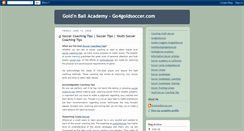 Desktop Screenshot of goldenballacademy.blogspot.com