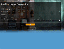 Tablet Screenshot of creativehomesremodeling.blogspot.com