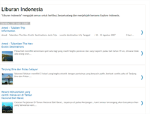 Tablet Screenshot of liburanindonesia.blogspot.com