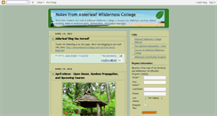 Desktop Screenshot of alderleaf-wilderness-college.blogspot.com