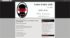 Desktop Screenshot of nadaparaverenlaradio.blogspot.com