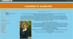 Desktop Screenshot of mariekeinaustralie.blogspot.com