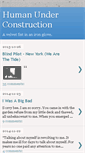 Mobile Screenshot of humanunderconstruction.blogspot.com