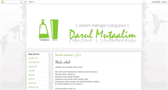 Desktop Screenshot of darulmutaallimin.blogspot.com