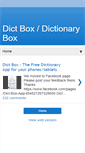 Mobile Screenshot of dictboxapps.blogspot.com