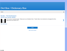 Tablet Screenshot of dictboxapps.blogspot.com