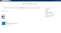 Desktop Screenshot of hereiswhatcomesnext.blogspot.com