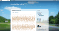 Desktop Screenshot of countrylifetolive.blogspot.com