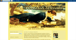 Desktop Screenshot of bookishpursuits.blogspot.com