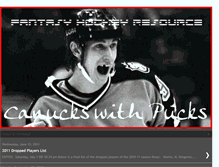 Tablet Screenshot of canuckswithpucks.blogspot.com