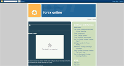 Desktop Screenshot of forexonlinetraiding.blogspot.com