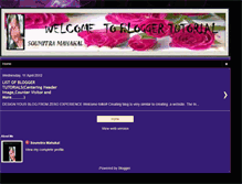 Tablet Screenshot of creation-soumitra.blogspot.com
