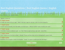 Tablet Screenshot of best-english-quotations.blogspot.com