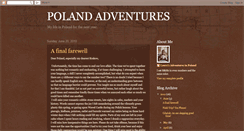 Desktop Screenshot of polandadventures.blogspot.com