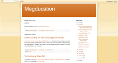 Desktop Screenshot of megducation.blogspot.com