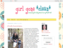 Tablet Screenshot of girlgoneclean.blogspot.com