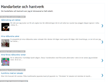 Tablet Screenshot of handarbeteochhantverk.blogspot.com