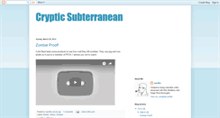 Desktop Screenshot of crypticsubterranean.blogspot.com