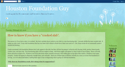 Desktop Screenshot of houstonfoundationguy.blogspot.com