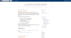 Desktop Screenshot of a-humble-programmer.blogspot.com