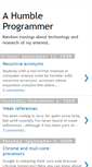 Mobile Screenshot of a-humble-programmer.blogspot.com