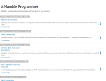 Tablet Screenshot of a-humble-programmer.blogspot.com
