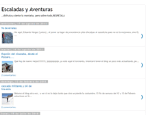 Tablet Screenshot of escaladasyaventuras.blogspot.com