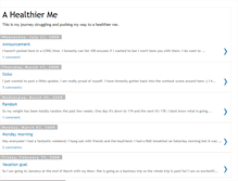Tablet Screenshot of healthier-me.blogspot.com