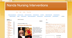 Desktop Screenshot of nanda-nursinginterventions.blogspot.com