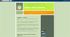 Desktop Screenshot of organicfoodanddrink.blogspot.com