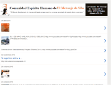 Tablet Screenshot of comunidadespirituhumano.blogspot.com