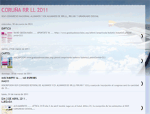 Tablet Screenshot of congresorrllcoruna2011.blogspot.com