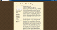 Desktop Screenshot of personallyyourslifecoach.blogspot.com